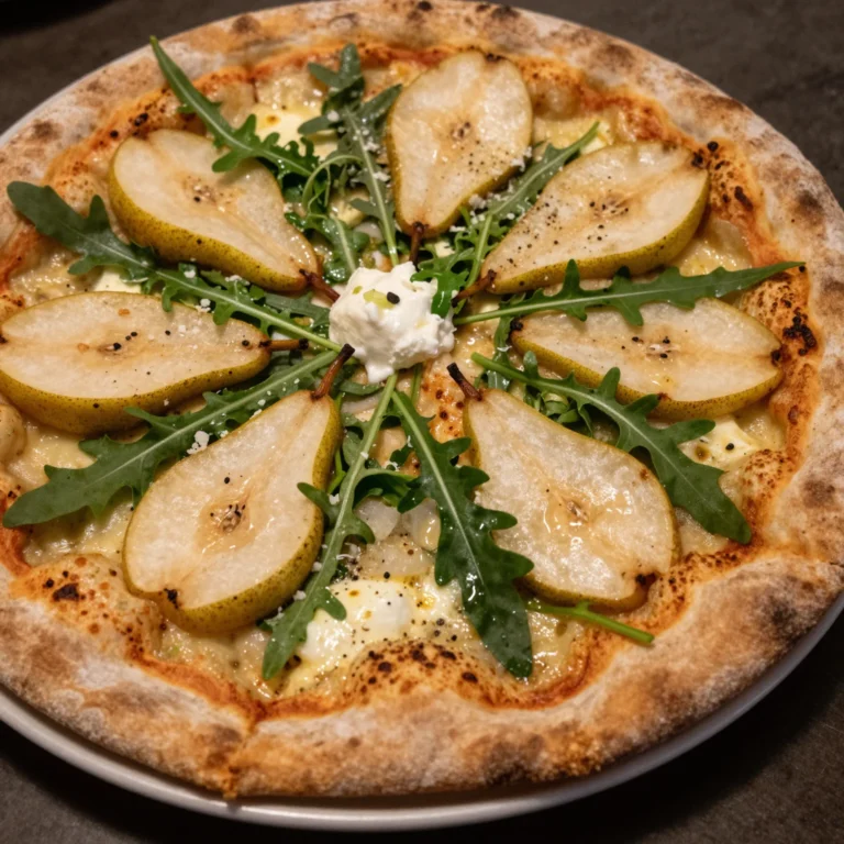 Arugula Pear Pizza