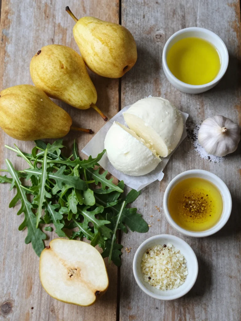 Arugula Pear Pizza
