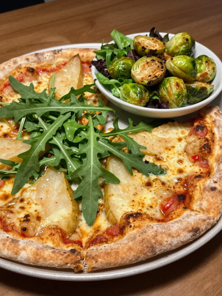 Arugula Pear Pizza