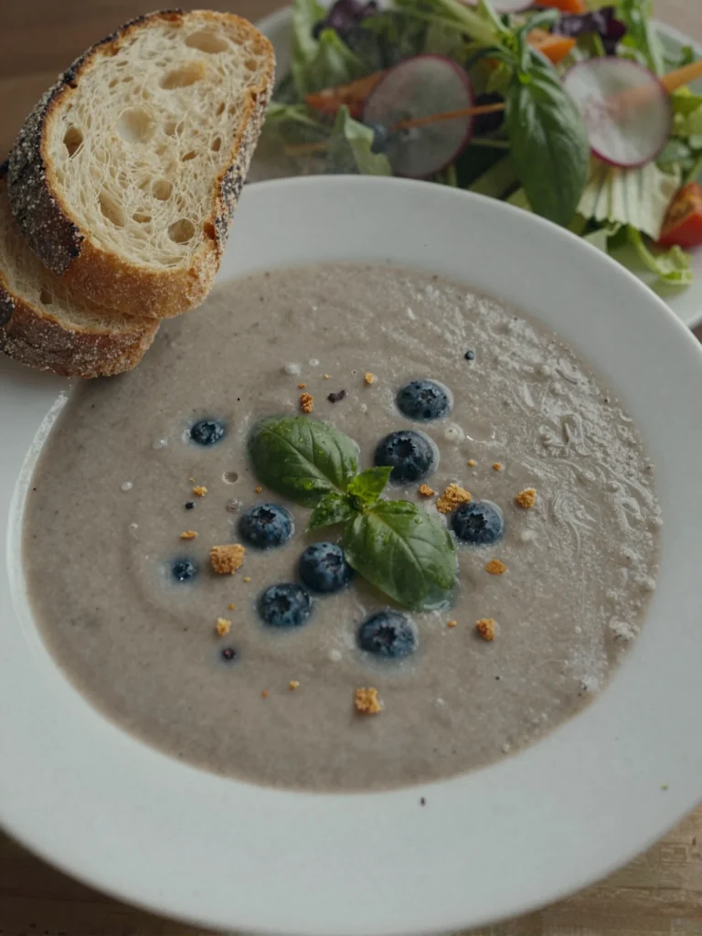 Blueberry Basil Soup