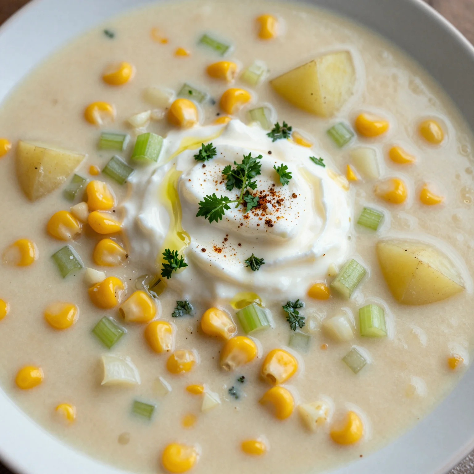 Corn Chowder Light