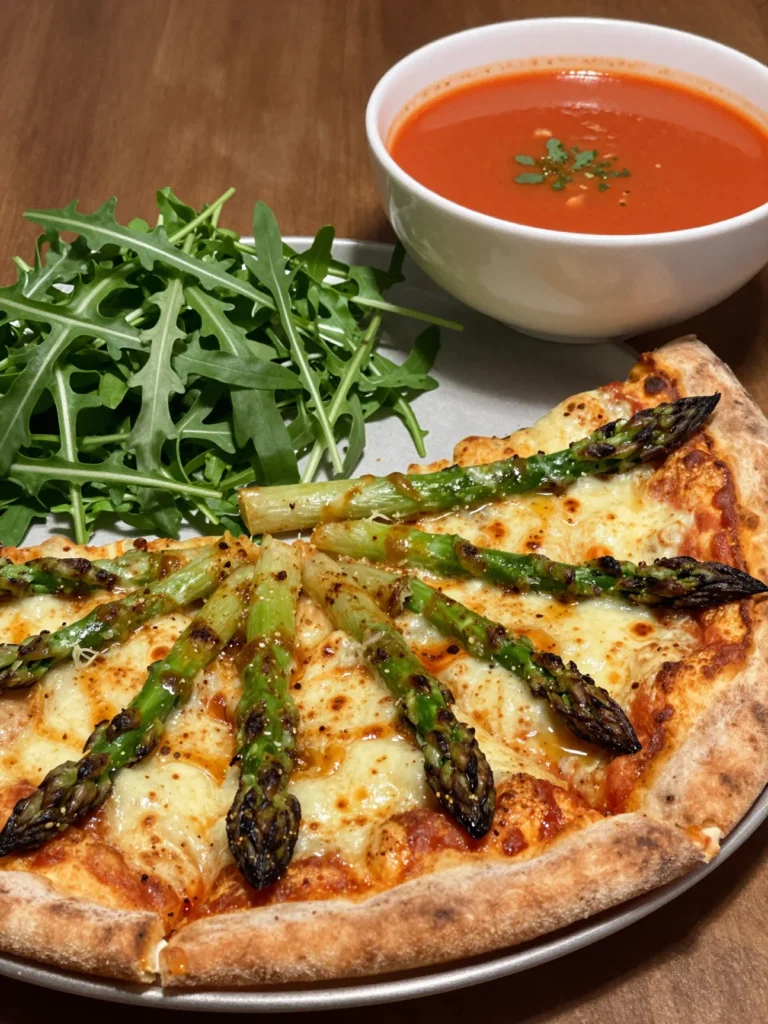 Grilled Asparagus Pizza