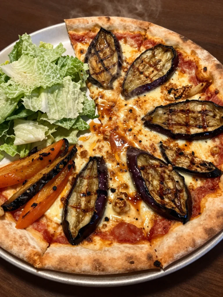 Grilled Eggplant Pizza