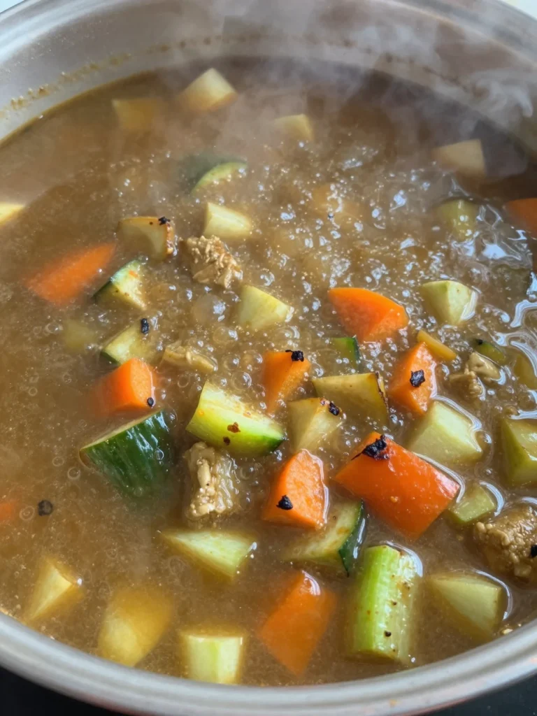 Grilled Veggie Soup