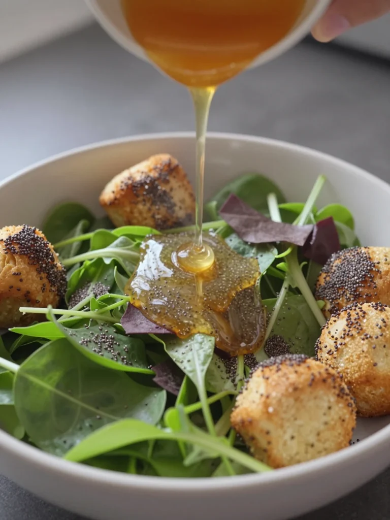 Lemon Muffins Chia Honey Glaze Salad