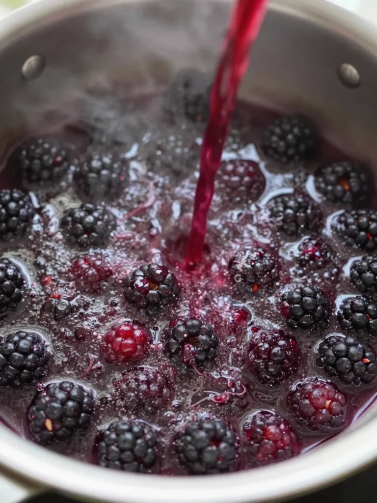 Lemon Pancakes Blackberry Syrup Salad