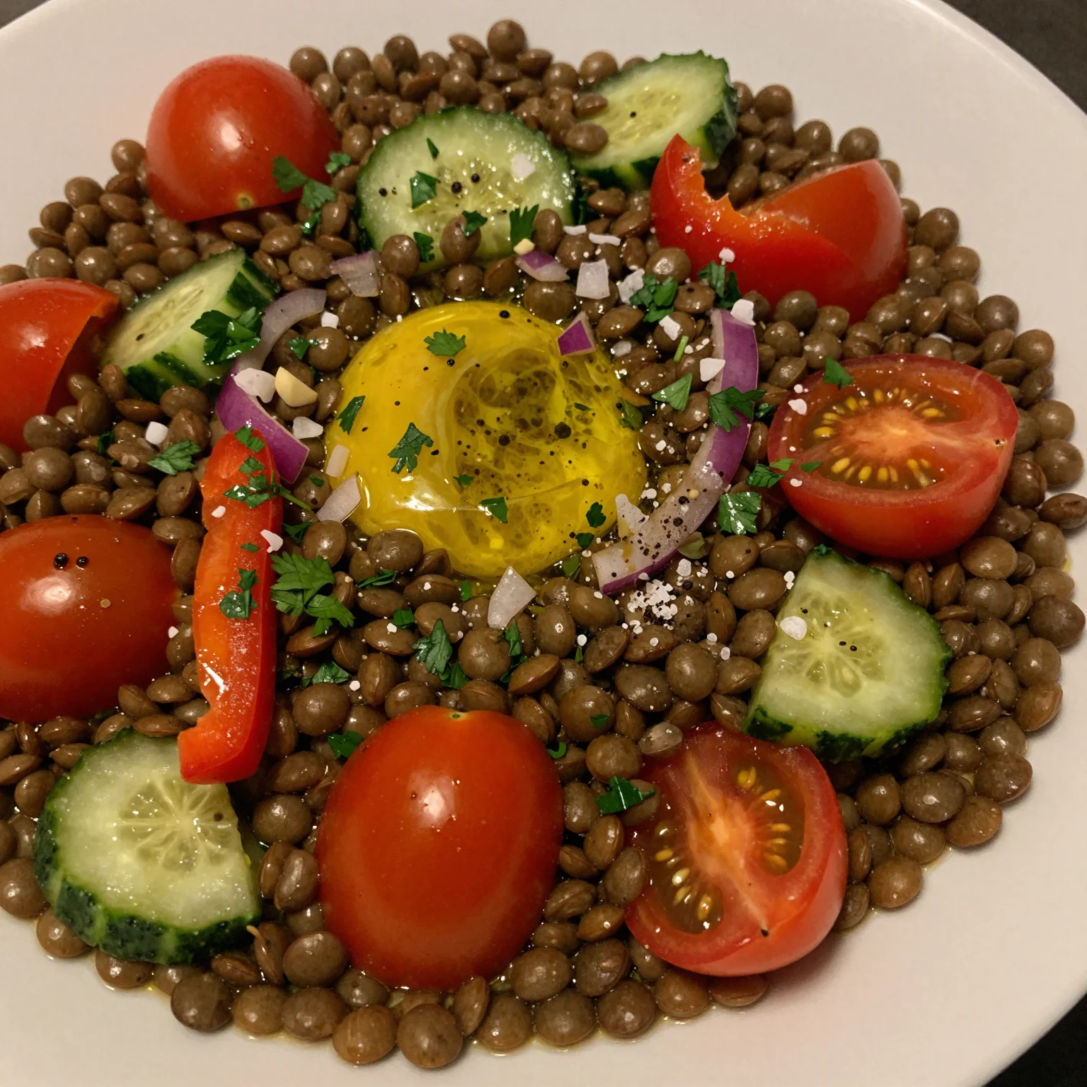 Lentil Bowls Salad