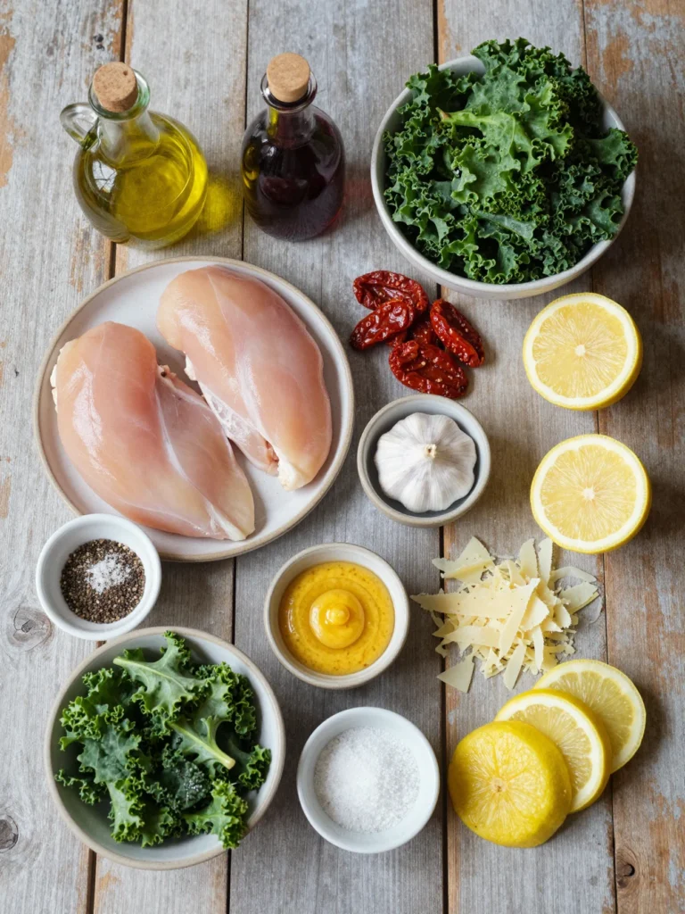 Marinated Kale Chicken Bowls Sun Dried Tomato Salad