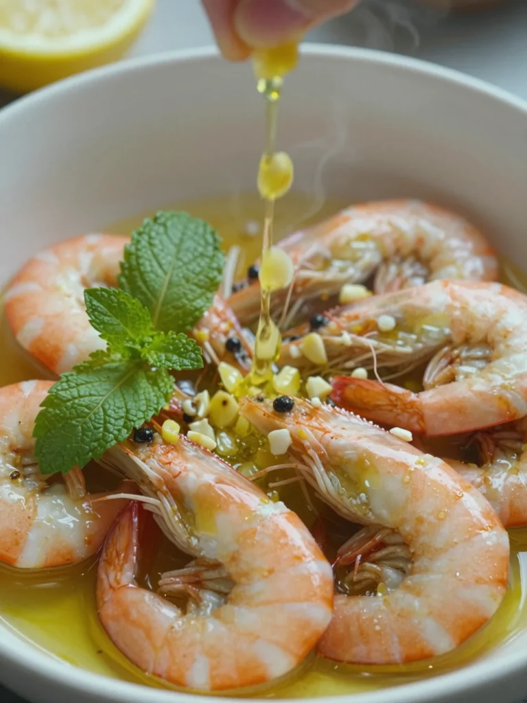 Mint Lemon Shrimp Pizza