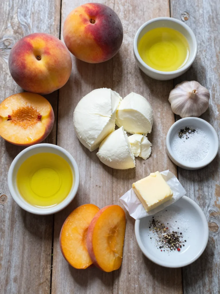 Peach Mozzarella Pizza
