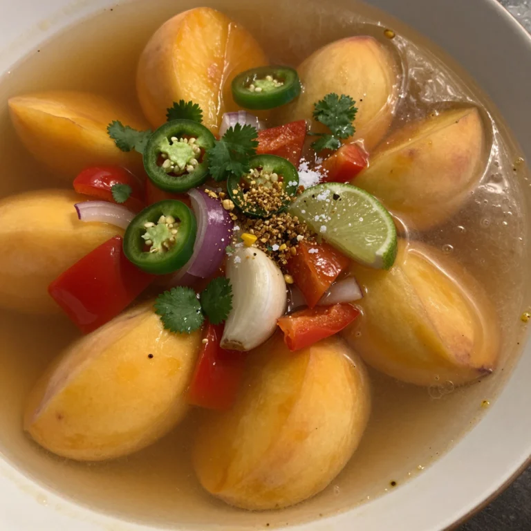 Peach Salsa Soup