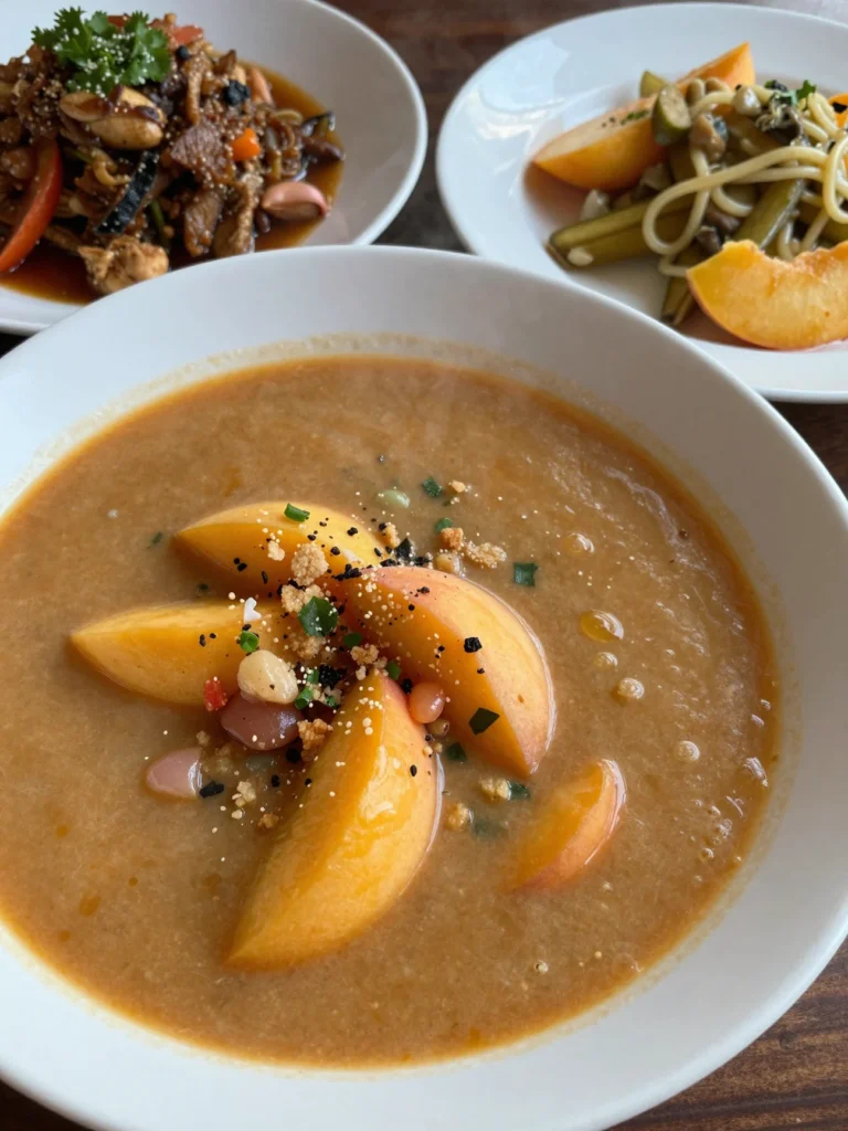 Peach Salsa Soup