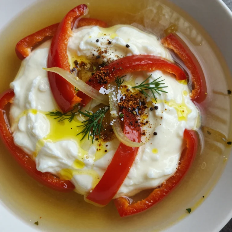 Roasted Pepper Yogurt Soup