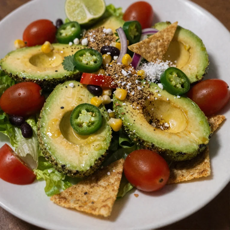 Spicy Southwestern Avocado Dressing Salad