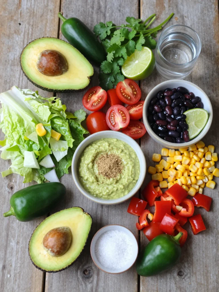 Spicy Southwestern Avocado Dressing Salad