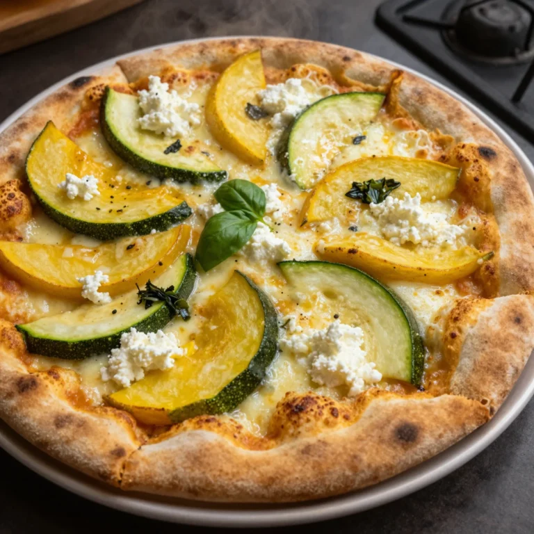 Summer Squash Flatbread Pizza