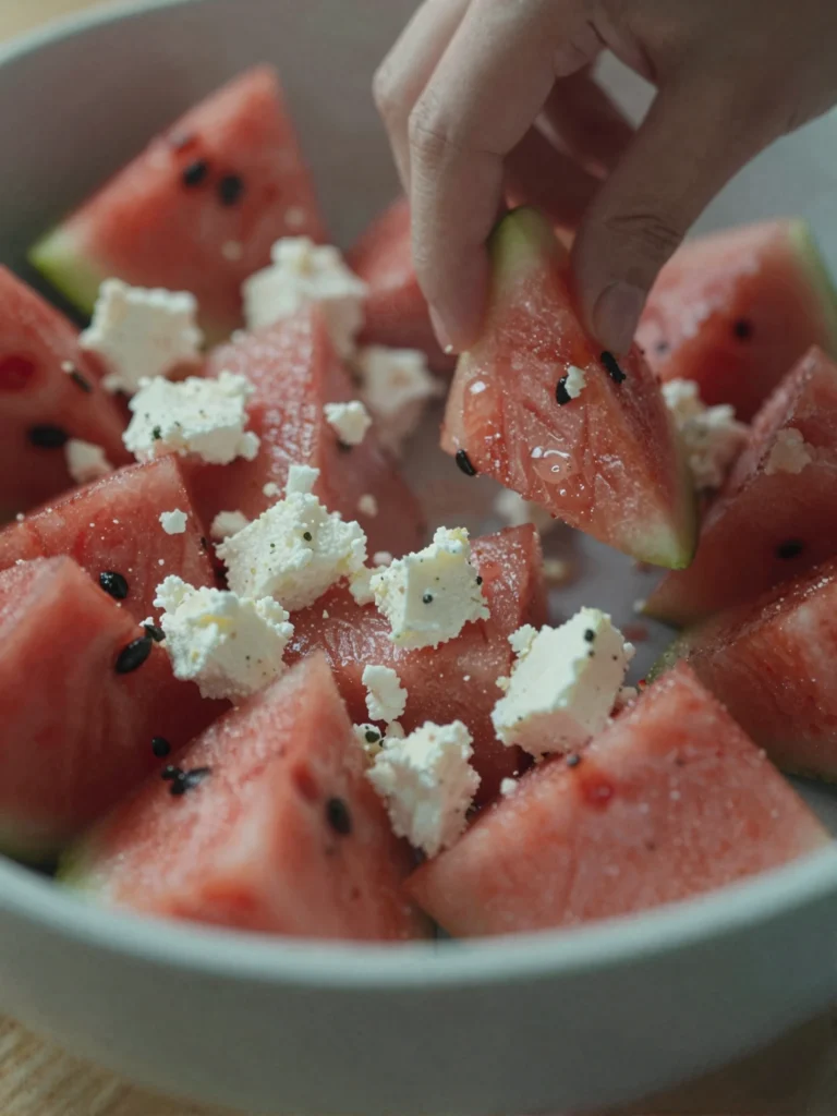 Watermelon Feta Pizza