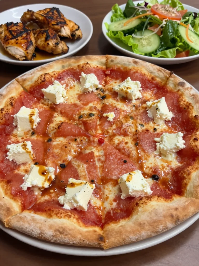 Watermelon Feta Pizza
