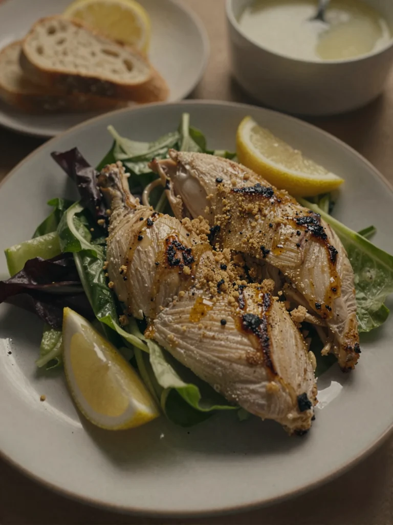 Winter Spa Salad Lemon Chicken