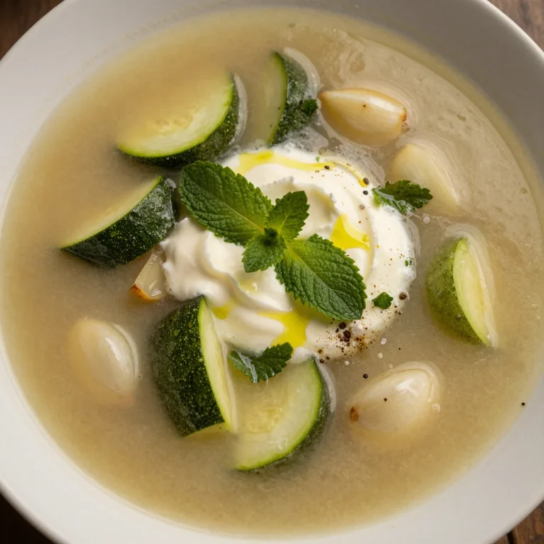 Zucchini Mint Soup