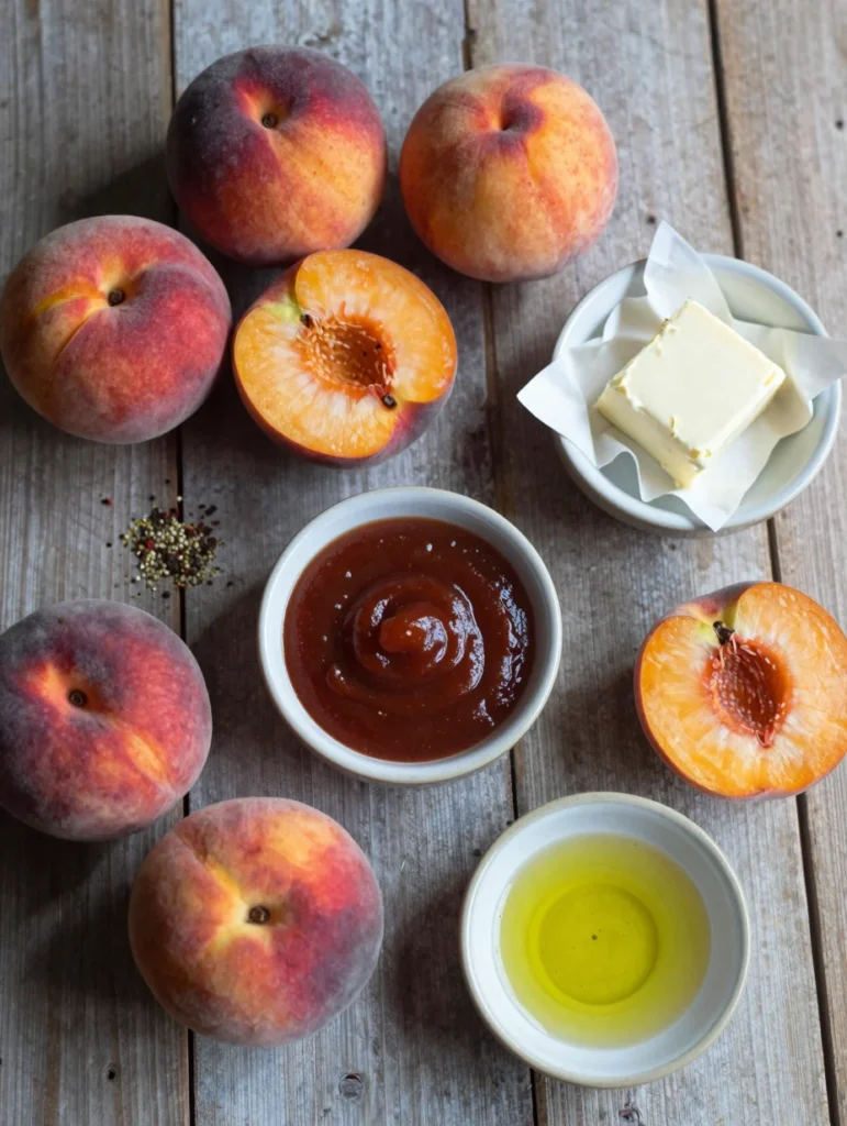 BBQ Peach Pizza