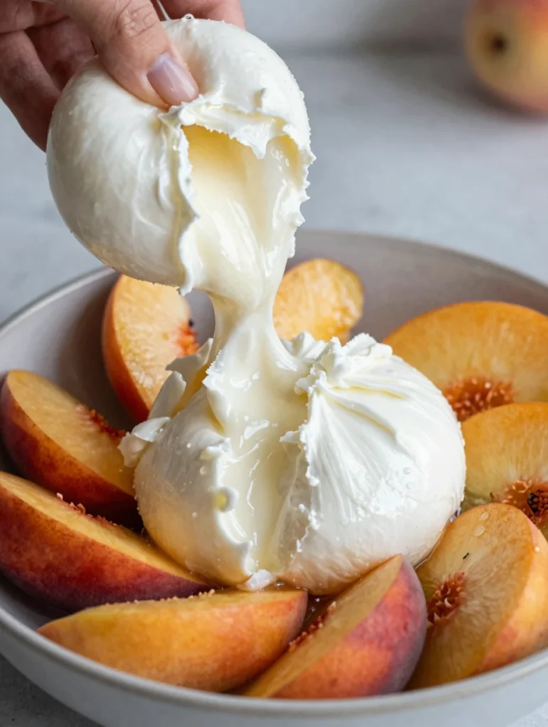 Burrata Salad with Peaches