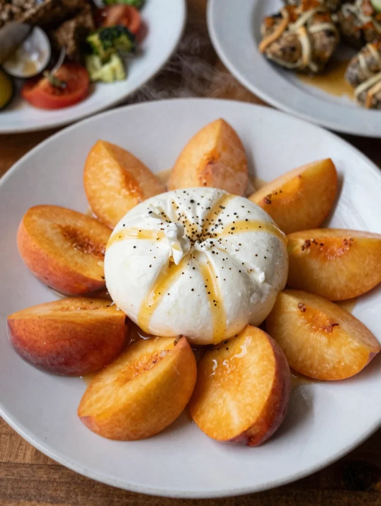 Burrata Salad with Peaches