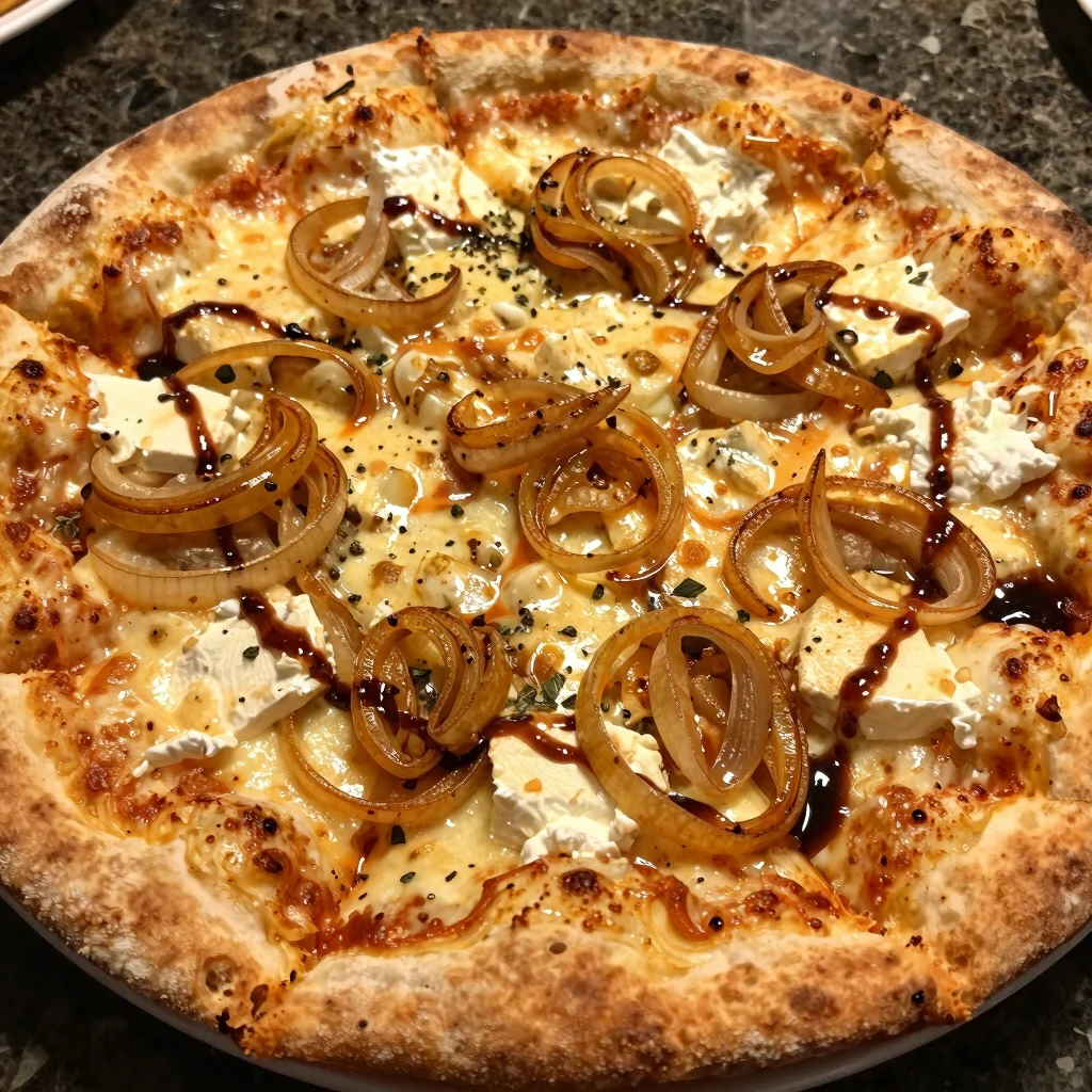 Caramelized Onion and Brie Pizza