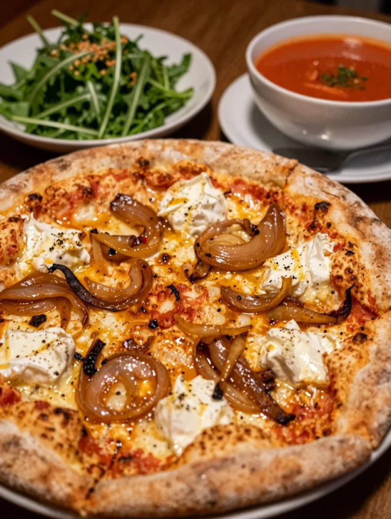 Caramelized Onion and Brie Pizza