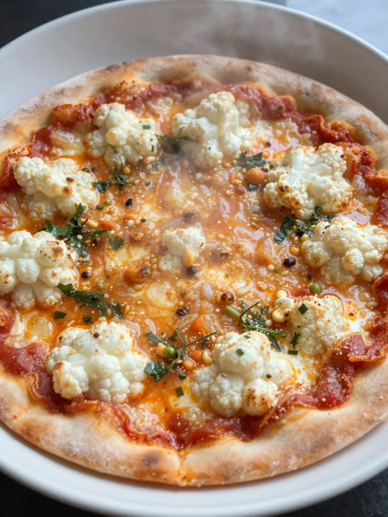 Cauliflower Crust Margherita Pizza