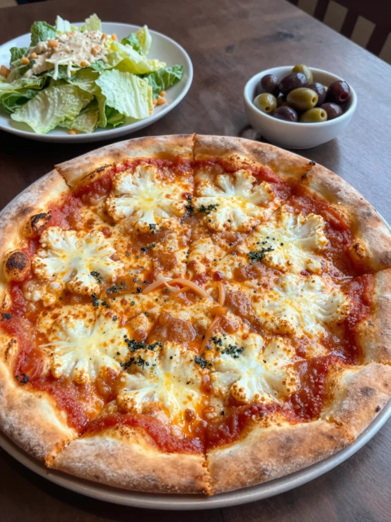Cauliflower Crust Margherita Pizza