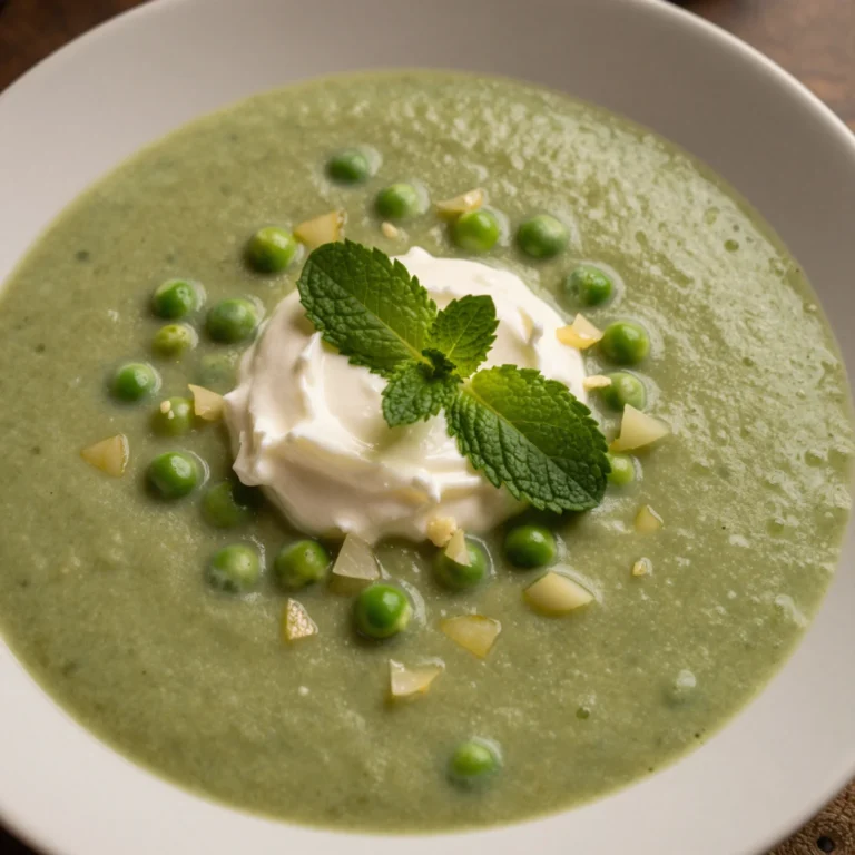 Chilled Pea Mint Soup