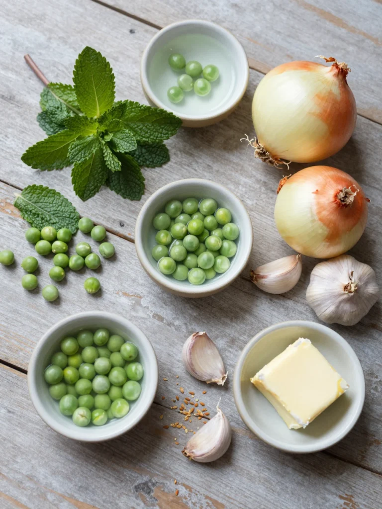 Chilled Pea Mint Soup