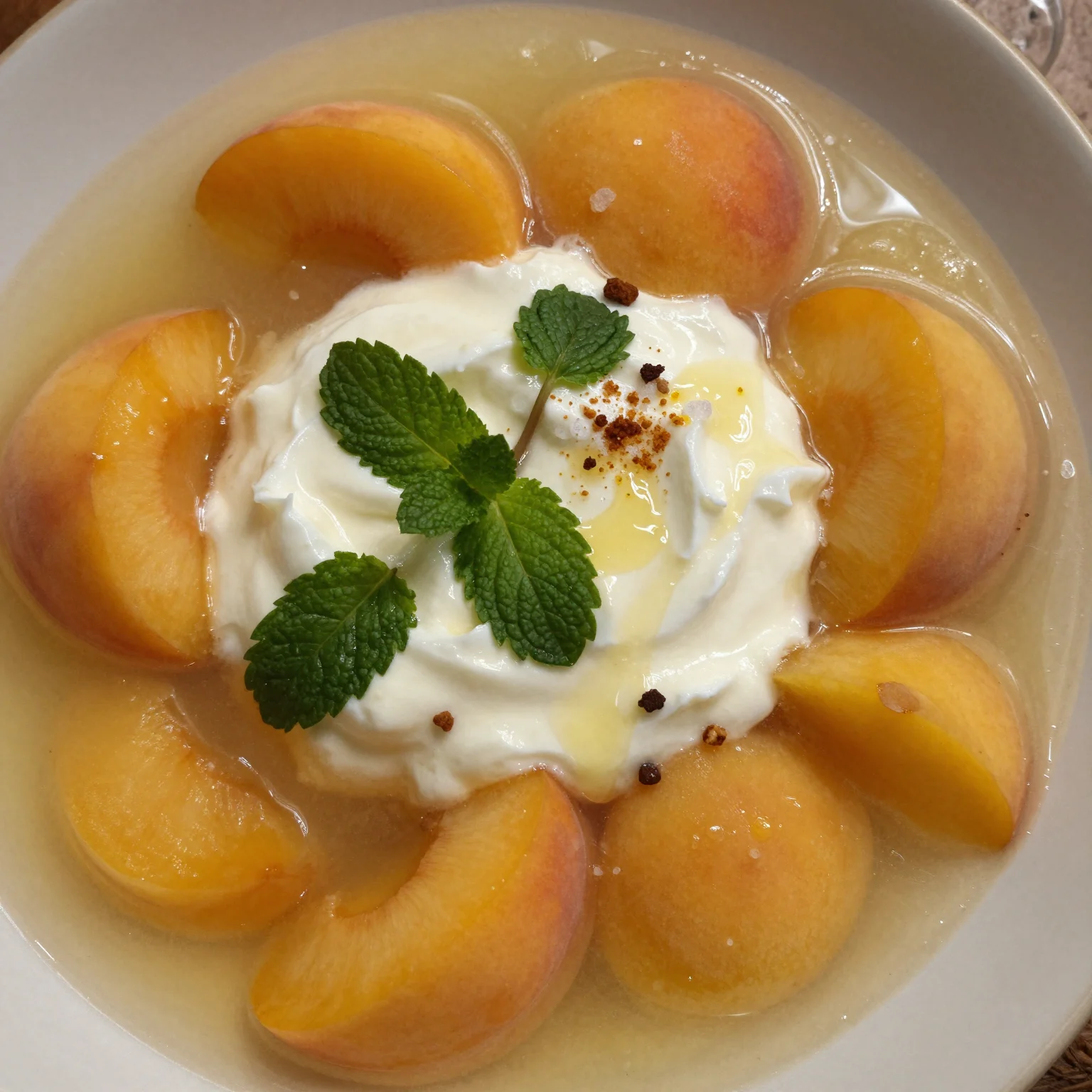 Chilled Peach Soup