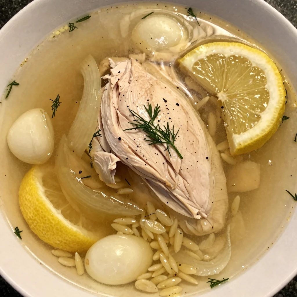 Cold Lemon Chicken Soup