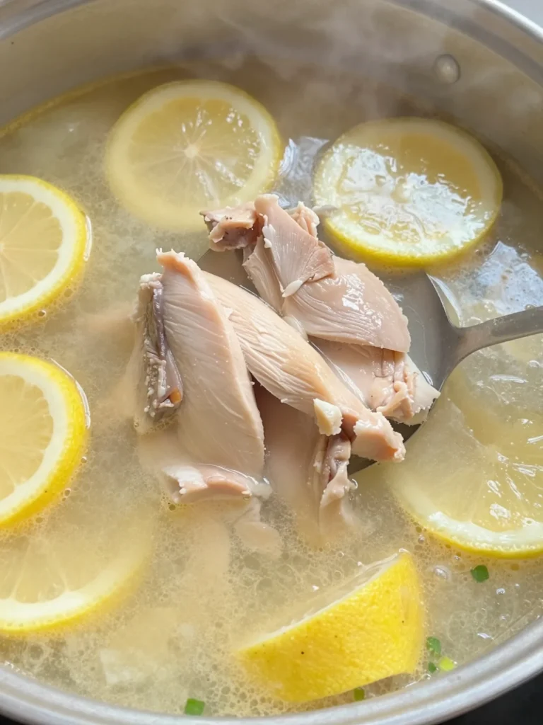 Cold Lemon Chicken Soup
