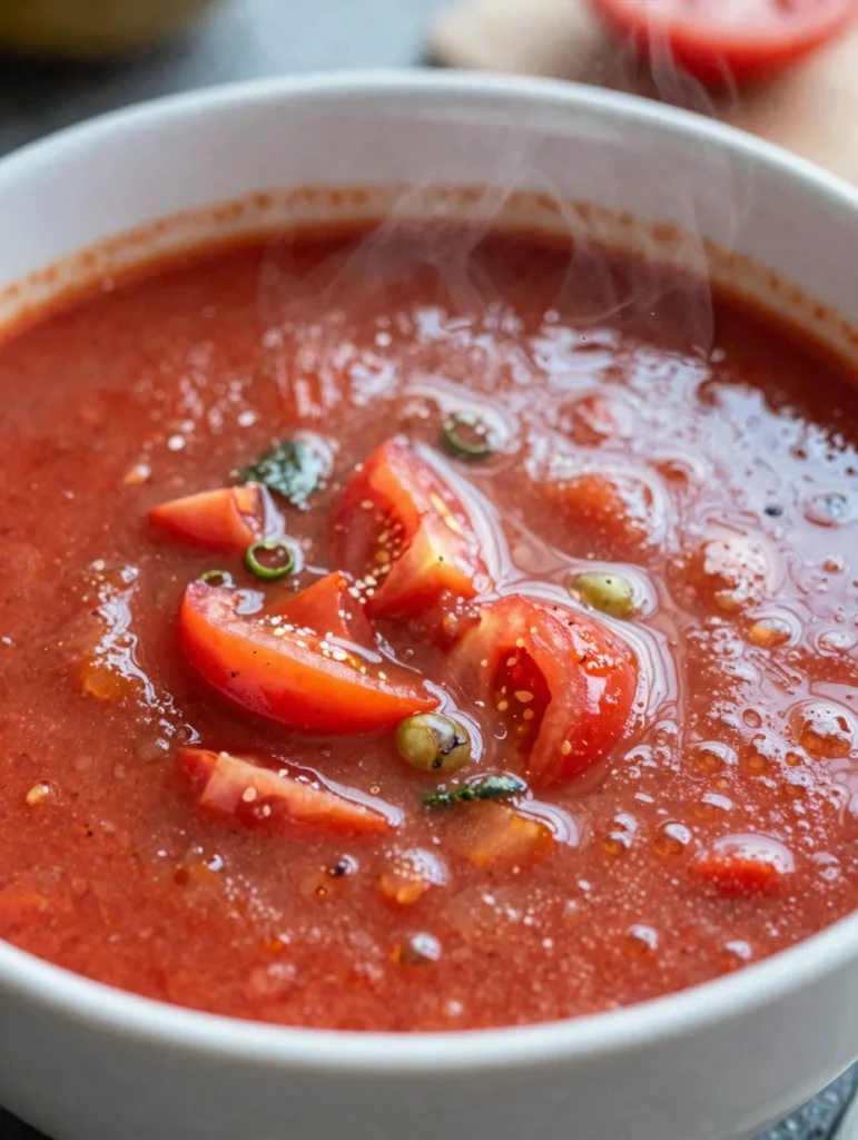 Cold Tomato Basil Soup