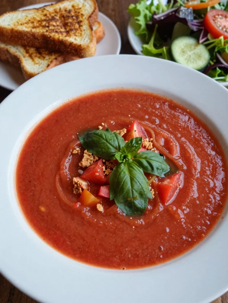 Cold Tomato Basil Soup
