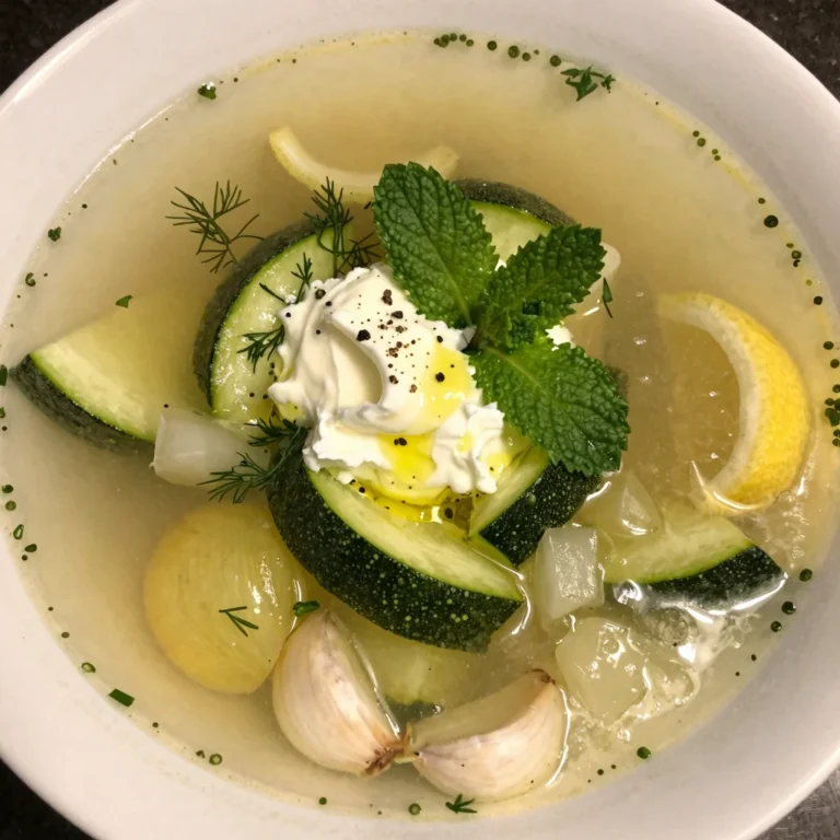 Cold Zucchini Herb Soup