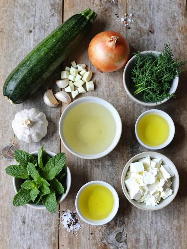 Cold Zucchini Herb Soup
