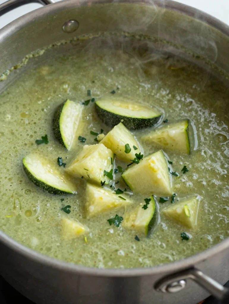 Cold Zucchini Herb Soup