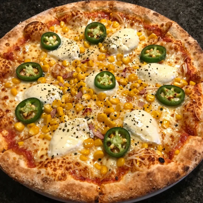 Corn and Jalapeu00f1o Pizza