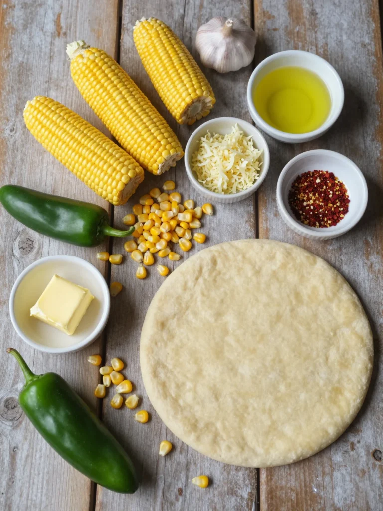 Corn and Jalapeu00f1o Pizza