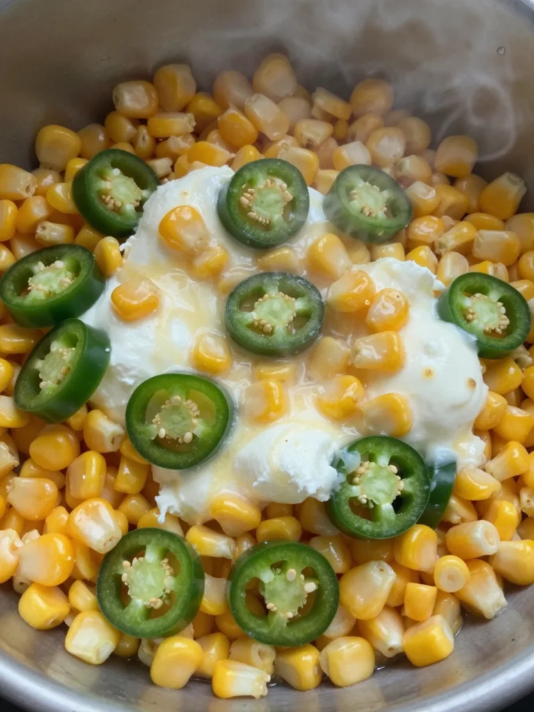 Corn and Jalapeu00f1o Pizza