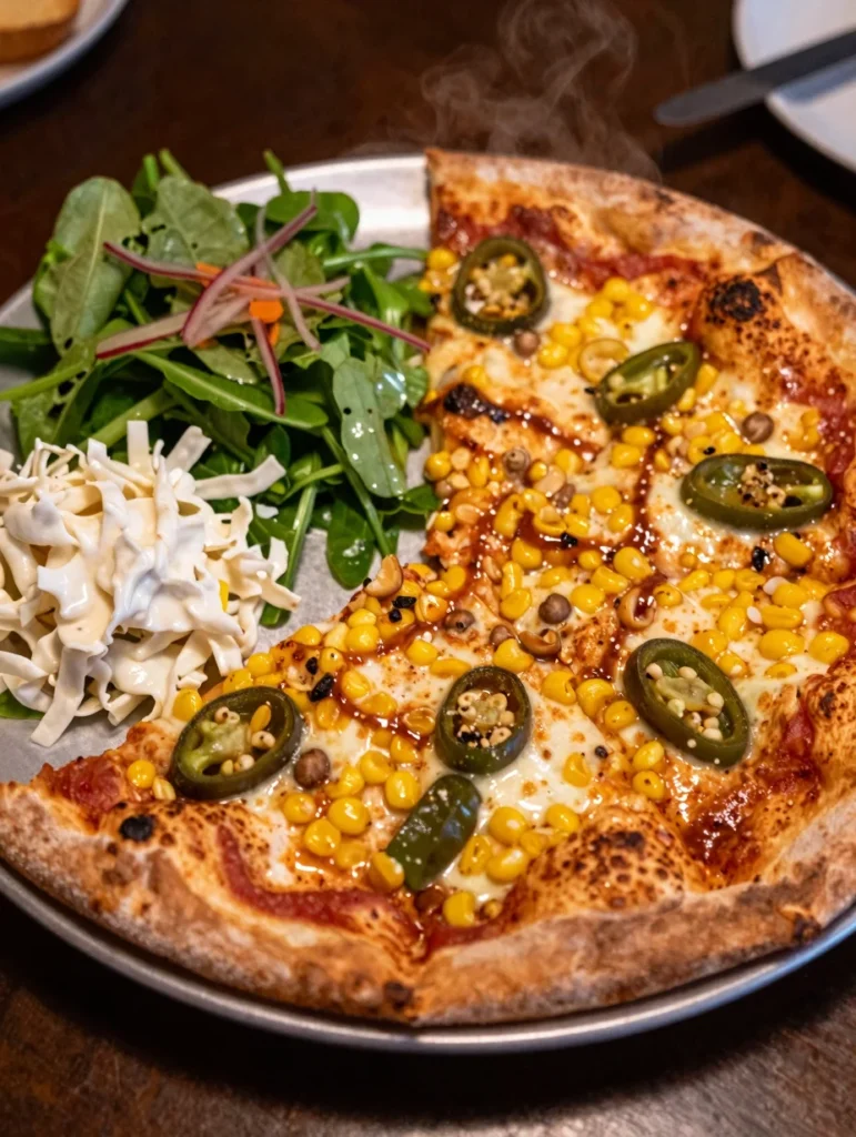 Corn and Jalapeu00f1o Pizza