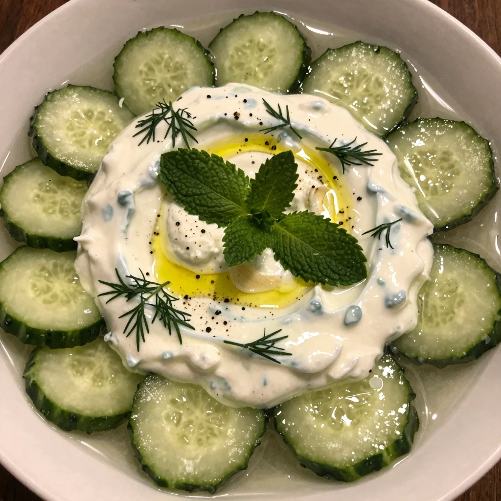 Cucumber and Yogurt Tzatziki Soup