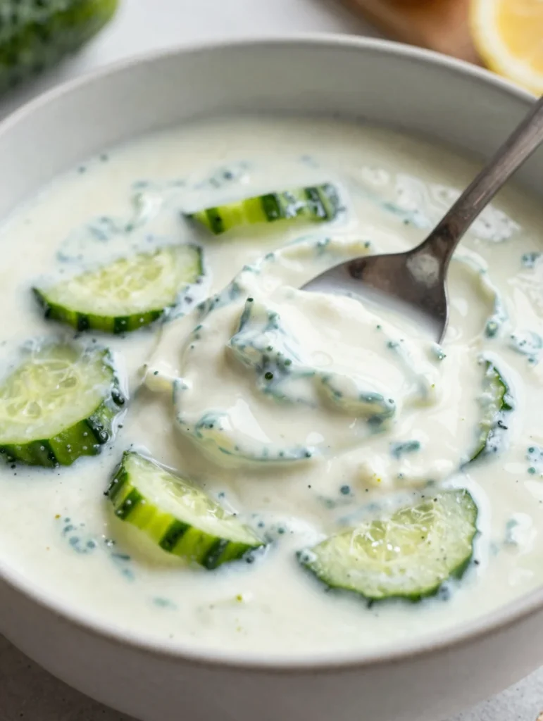 Cucumber and Yogurt Tzatziki Soup