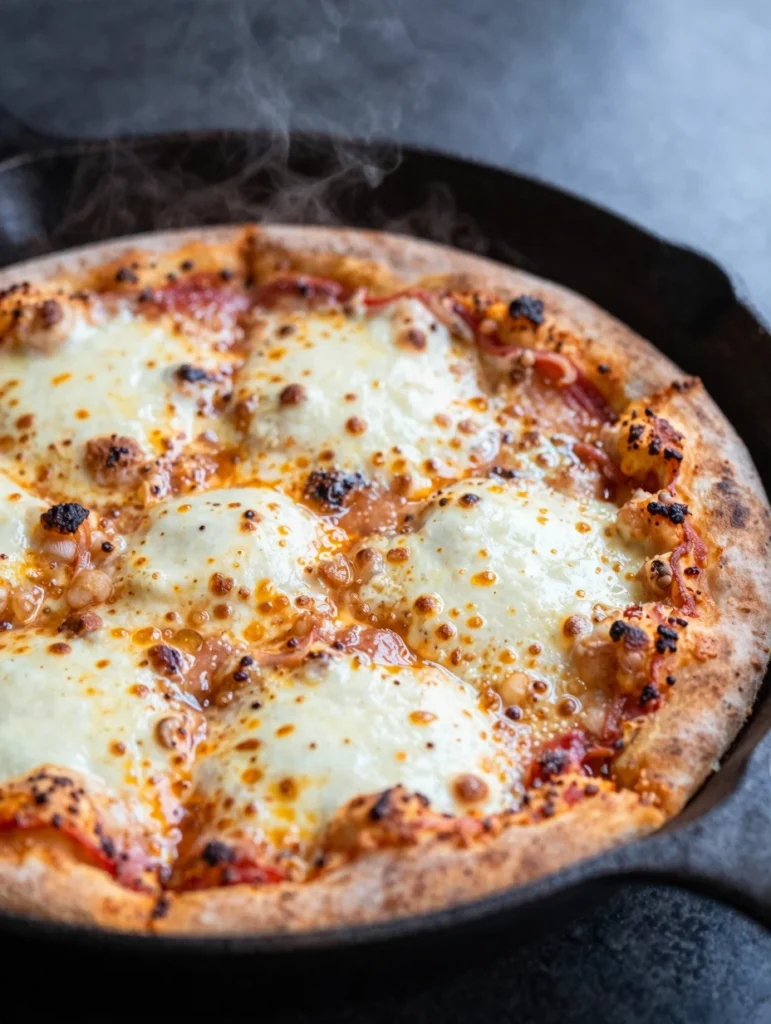 Easy Cast Iron Skillet Pizza