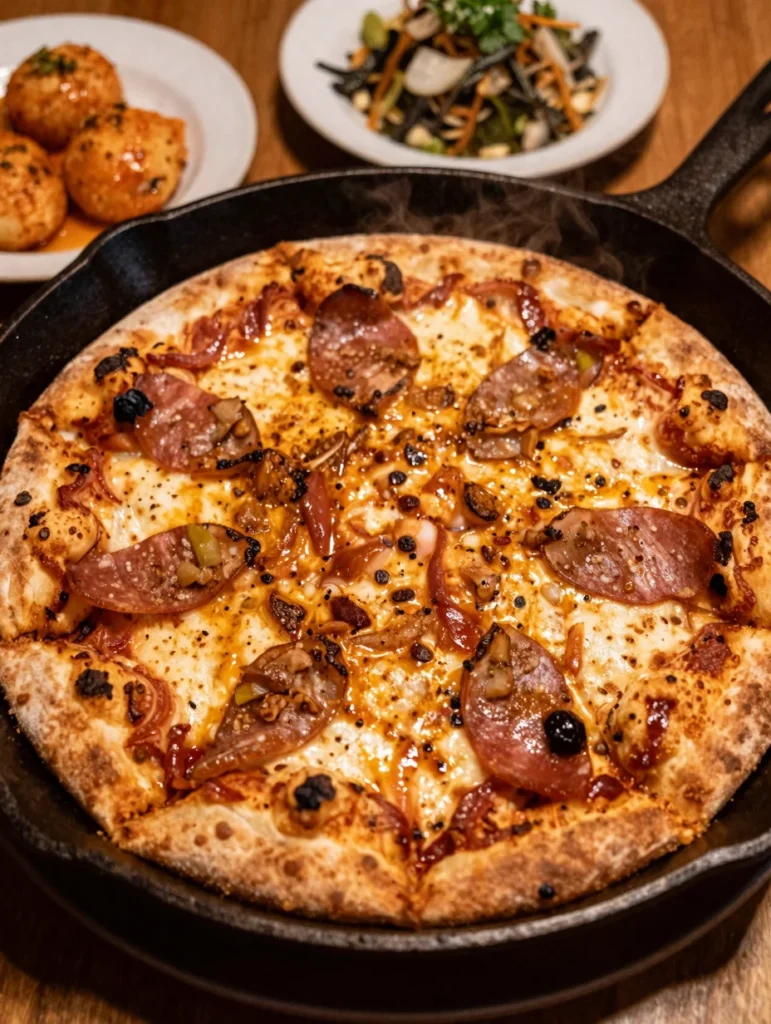 Easy Cast Iron Skillet Pizza