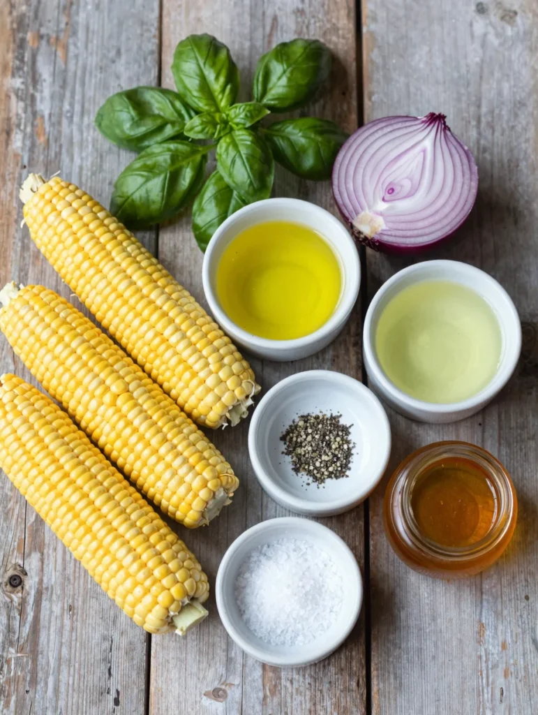 Fresh Corn Salad with Basil